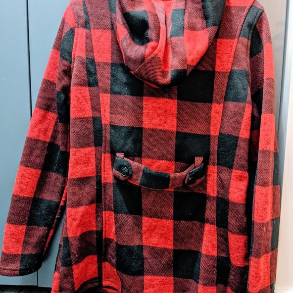 Juniors Madden Girl Flannel Coat - Picture 3 of 4